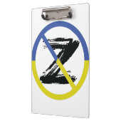 Stop war in Ukraine Throw Pillow クリップボード (左)