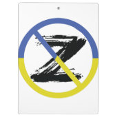 Stop war in Ukraine Throw Pillow クリップボード (裏面)