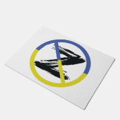 Stop war in Ukraine Throw Pillow ドアマット (アングル)