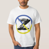 Stop war in Ukraine Throw Pillow Tシャツ (正面)