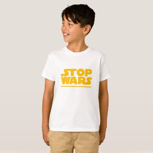 Stop Wars Parody Logo Tシャツ (正面フル)