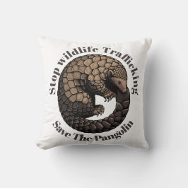 Stop wildlife trafficking - Save the pangolin  クッション