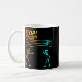 Stop You're Under A Rest _ Funny Music Teacher  コーヒーマグカップ (左)