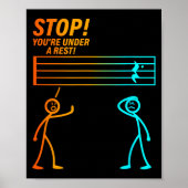 Stop You're Under A Rest _ Funny Music Teacher  ポスター (正面)