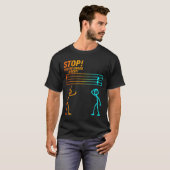 Stop You're Under A Rest _ Funny Music Teacher  Tシャツ (正面フル)