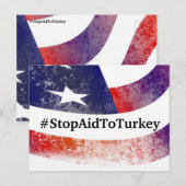 #StopAidToTurkeyはがき ポストカード (正面/裏面)