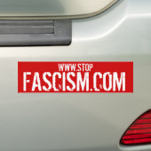 STOPFASCISM.COM -停止ファシズムのバンパーステッカー バンパーステッカー (車上)
