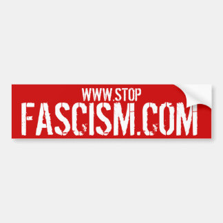 STOPFASCISM.COM -停止ファシズムのバンパーステッカー バンパーステッカー