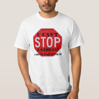 StopSign -、U、Samoanはできません小さい! 、Ulavale t… Tシャツ