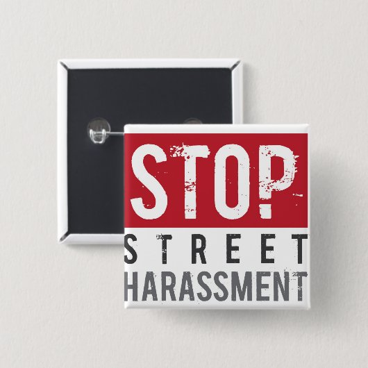 StopStreetHarassmentButton 缶バッジ (正面&裏面)