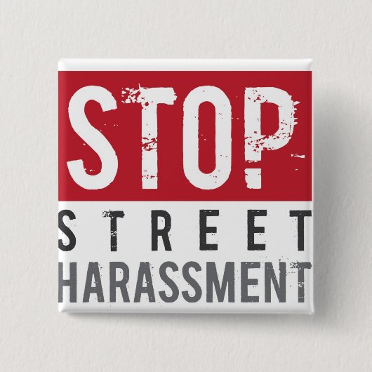 StopStreetHarassmentButton 缶バッジ (正面)