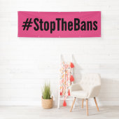 #StopTheBansプロチョイスマーチピンク 横断幕 (インサイチュ)