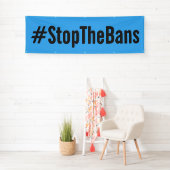 #StopTheBans Pro-Choice 3月ブルー 横断幕 (インサイチュ)