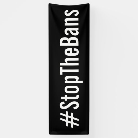 #StopTheBans Pro-Choice 3月 横断幕 (縦)