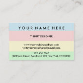 Store Apparels Shirt熱転写ビニル 名刺 (裏面)