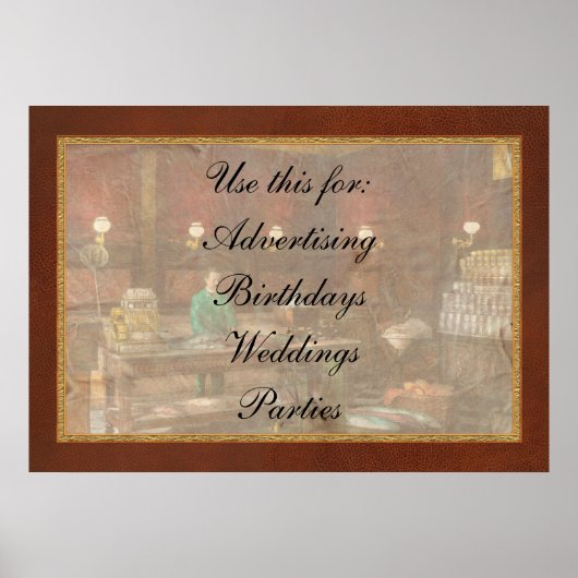 STORE - FISH - C. Lindenberg Holliefont ポスター (正面)