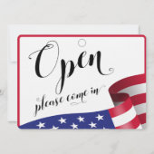 Store Window Glass Door Hanging Open & Closed Sign (正面)