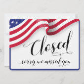 Store Window Glass Door Hanging Open & Closed Sign (裏面)