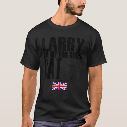 Storecastle Larry the Downing通りキャットUK Tシャツ (正面)