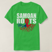 Storecastle Samoan Roots Samoa Flag Gift Pride Tシャツ (デザイン正面)