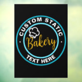 Storefront static cling clear decal or Bakery ウィンドウサイン (シート3)