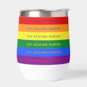 Stories Matter Gay Pride Intersection Rainbow Flag (左面)