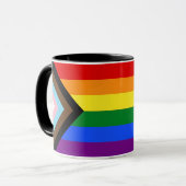 Stories Matter Gay Pride Intersection Rainbow Flag マグカップ (正面左)