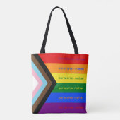 Stories Matter Intersectional Pride Flag Rainbow トートバッグ (裏面)