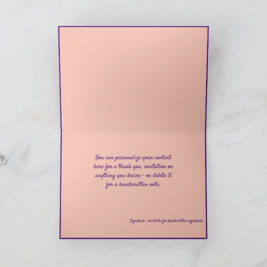 Storkが女の子の赤ちゃんシャワーの告知カードを配信 カード (内部)