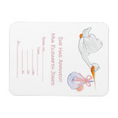 Storkとベビー マグネット (横)