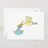 Storkのベビー ポストカード (正面/裏面)