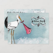 Storkベビー発表 案内ポストカード (正面/裏面)
