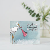 Storkベビー発表 案内ポストカード (スタンド正面)