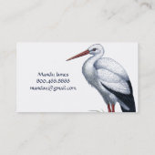 Stork助産師又はDoula誕生サポートサービス コーリングカード (裏面)