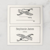 Stork #2 Baby Shower GenderアイボリーBG プレイスカード (外部開封)