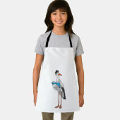Stork as先生with Book エプロン (インサイチュ)