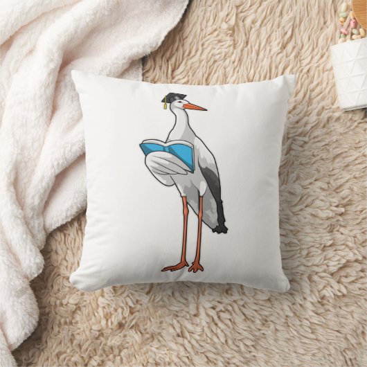 Stork as先生with Book クッション (ブランケット)