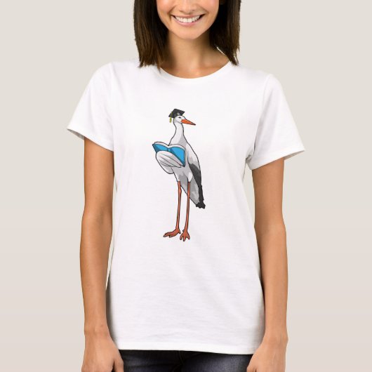 Stork as先生with Book Tシャツ (正面)