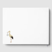 Stork Baby 男女兼用 Showerサインイン ゲストブック (裏面)