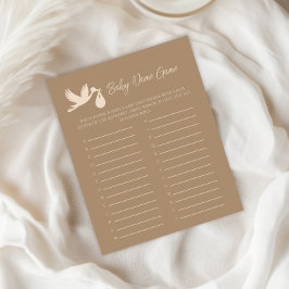 Stork Baby Delivery Gender Reveal Baby Name Game