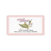 Stork Baby Showerラベル ラベル (正面)