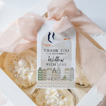 Stork Boho赤ちゃんシャワー散水感謝お願い