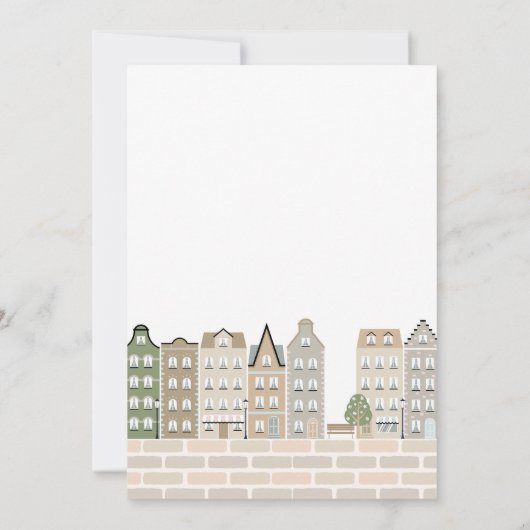 Stork Boho Baby Shower Special Delivery Sprinkle 招待状 (裏面)