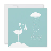 Stork Delivery Boy Baby Showerへの招待