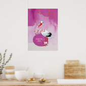 Stork Delivery Unicornポスター ポスター (キッチン)