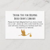 Stork in Gold フェイク Foil, Book Request Insert Card エンクロージャーカード (裏面)