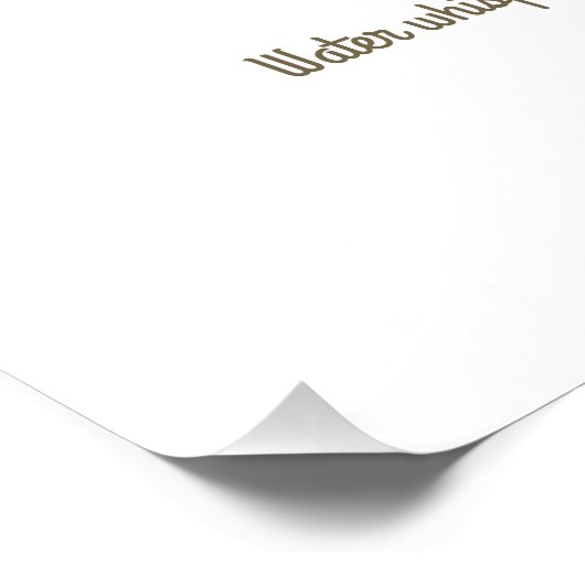 Stork in water ポスター (コーナー)