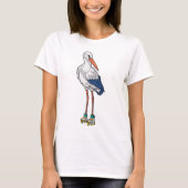 Stork Inline skating Inline skates Sports Tシャツ (正面)