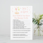 Stork nestあなたはどのように良く赤ちゃんシャワーゲームを知っている (スタンド正面)