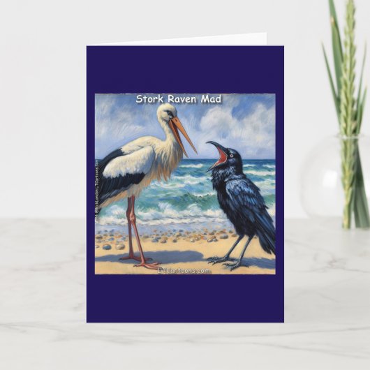 Stork Raven Mad – Beach Bird Banter カード (正面)